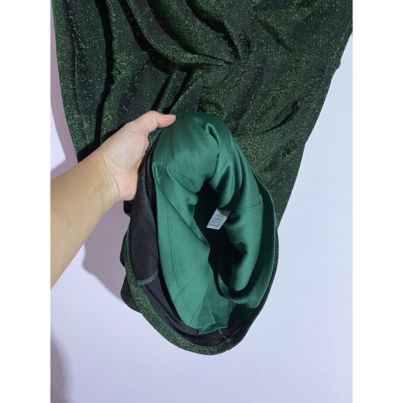 Alexia Admor Dress S Green Emerald Midi Bodycon Holiday Party Night Out Event - Picture 8 of 13